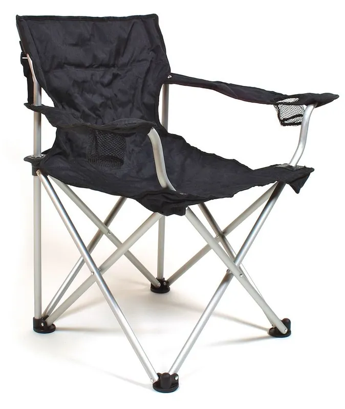 RELAGS TRAVELCHAIR KOMFORT ALUMINIUM BLACK CAMPINGSTOEL Shop Nu