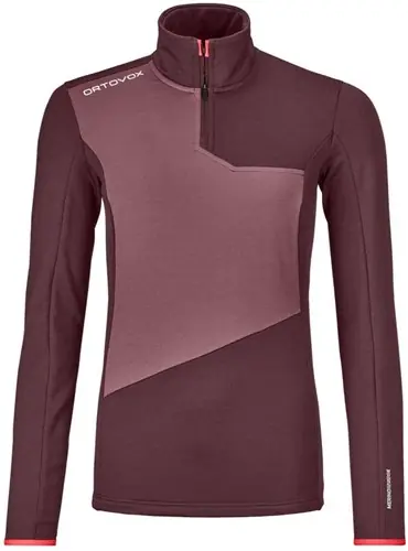 Ortovox Fleece Light Zip Neck W - Winetasting - M Koop Online