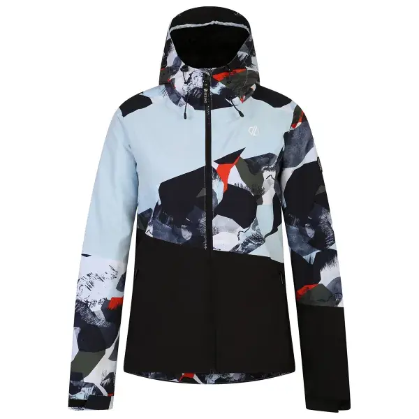 Ski-jasDARE 2BICE JACKET LICHEN GREEN ABSTRACT PRINT Beperkt Aanbod