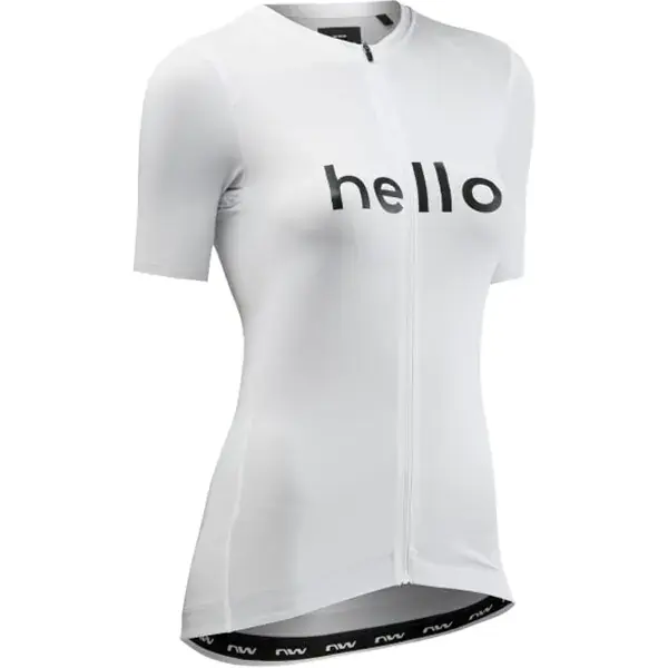 Merkproduct FietstruiNORTHWAVEBLADE HELLO GOODBYE W JERSEY SHORT SLEEVE WHITE
