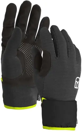 Speciale Aanbieding Ortovox Fleece Grid Cover Glove M - Black Raven - L