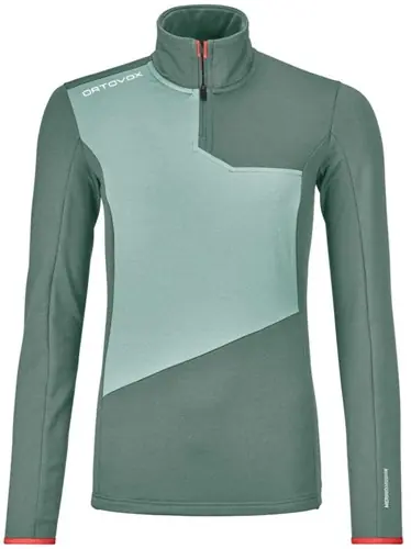 Ortovox Fleece Light Zip Neck W - Arctic Grey - S Premium