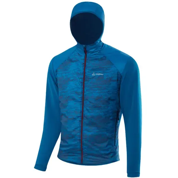 Langlauf jasLÖFFLERM HOODED HBRIDJACKET SPEED PL ACTIVE ORBIT Flitsaanbieding