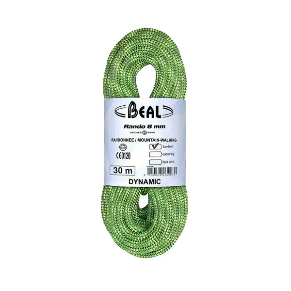 Direct Beschikbaar BergbeklimmingstouwBEALRANDO 8MM x 30M