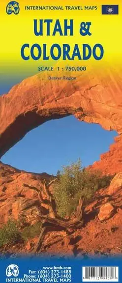Beperkt Aanbod ITMB WEGENKAART UTAH & COLORADO (9781771298438)