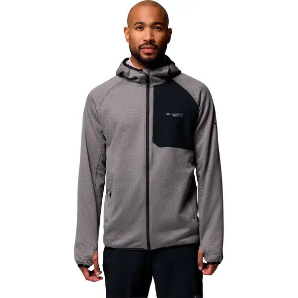 Actieprijs Wandel fleecejasCOLUMBIATRIPLE CANYON GRID FLEECE HOODED FZ II CITY GREY / BLACK