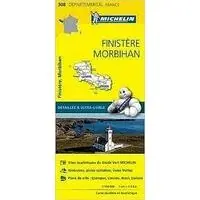 MICHELIN WEGENKAART 308 FINISTÈRE MORBIHAN (9782067202092) BRETAGNE QUIMPER Goedkoop