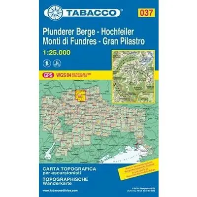 Exclusieve Aanbieding TABACCO TOPOGRAFISCHE WANDELKAART 037 GRAN PILASTRO HOCHFEILER 1 25.000 (9788883150371)