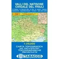 TABACCO TOPOGRAFISCHE WANDELKAART 041 VALLI DEL NATISONE (9788883150555) CIVIDALE Bestel Nu