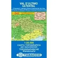 Betrouwbaar TABACCO TOPOGRAFISCHE WANDELKAART 042 VAL D‘ULTIMO 1 25.000 (9788883150562)