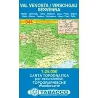 Betaalbaar TABACCO TOPOGRAFISCHE WANDELKAART 044 VINSCHGAU VAL VENOSTA 1 25.000 (9788883150609)