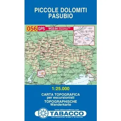 TABACCO TOPOGRAFISCHE WANDELKAART 056 PICCOLE DOLOMITI PASUBIO 1 25.000 (9788883150937) Premium