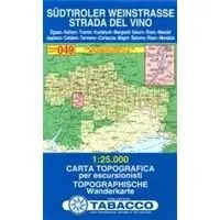 TABACCO TOPOGRAFISCHE WANDELKAART 049 SUDTIROLER WEINSTRASSE 1 25.000 (9788883150807) Nieuw