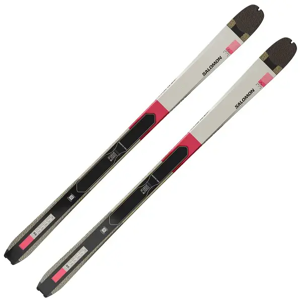 ToerskiSALOMONMTN 86 CARBON ALMOND MILK/BLACK/NEON PUNCH Snelle Levering
