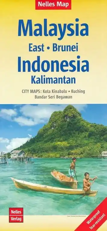 NELLES WEGENKAART MALEISIË OOST SARAWAK (9783865742827) BRUNEI - KALIMANTAN Actieprijs