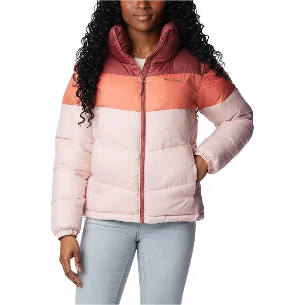 DonsjackCOLUMBIAPUFFECT COLOR BLOCK JKT W DUSTY PINK/FADED PEACH/BEETROOT Fabrieksprijs