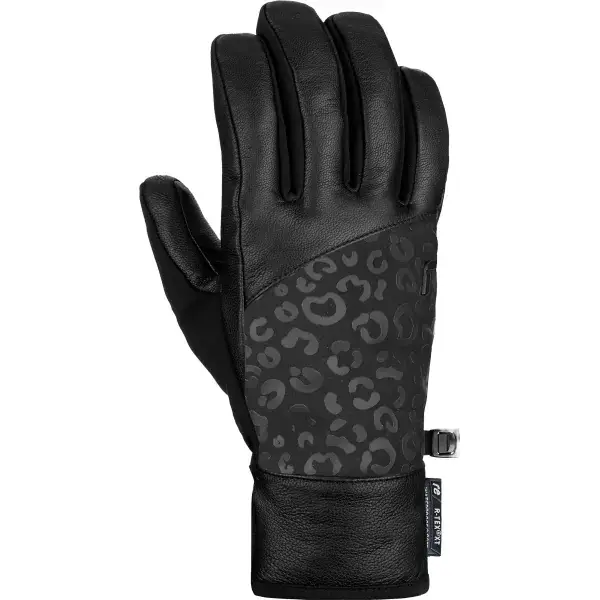 Speciale Aanbieding SkihandschoenREUSCHBEATRIX R-TEX XT BLACK/BLACK LEOPARD