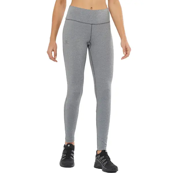 Betaalbaar Trail maillotSALOMONSNTIAL WARM TIGHTS W BLACK/HEATHER