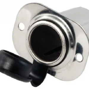 12 volt inbouw contactdoos rvs met klep uit het Osculati Aansluitmateriaal assortiment Superprijs