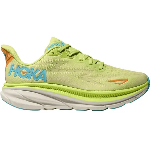 Aanbieding HardloopschoenenHOKA ONE ONECLIFTON 9 W LETTUCE / SOLAR FLARE