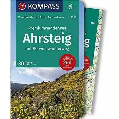 Nieuw KOMPASS WANDELGIDS 5215 AHRSTEIG MIT ROTWEINWANDERWEG (9783990443422)