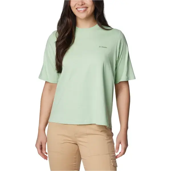 Superprijs T-shirtCOLUMBIAW NORTH CASCADES GRAPHIC SHORT SLEEVE TEE SAGE LEAF/SIMPLE GORGE