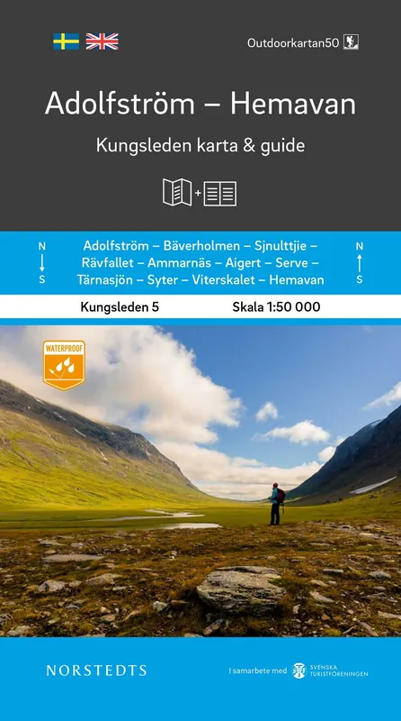 NORSTEDTS ZWEDEN WANDELKAART KUNGSLEDEN 5 - ADOLFSTRÖM - HEMAVAN (9789113100890) Snelle Levering