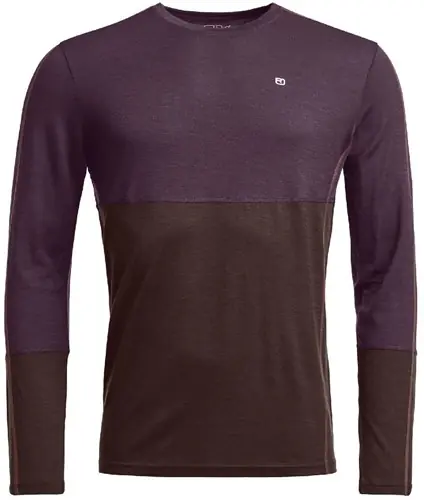 Ortovox 185 Rock‘N‘Wool Long Sleeve M - Dark Wild Berry - L Bestel Nu