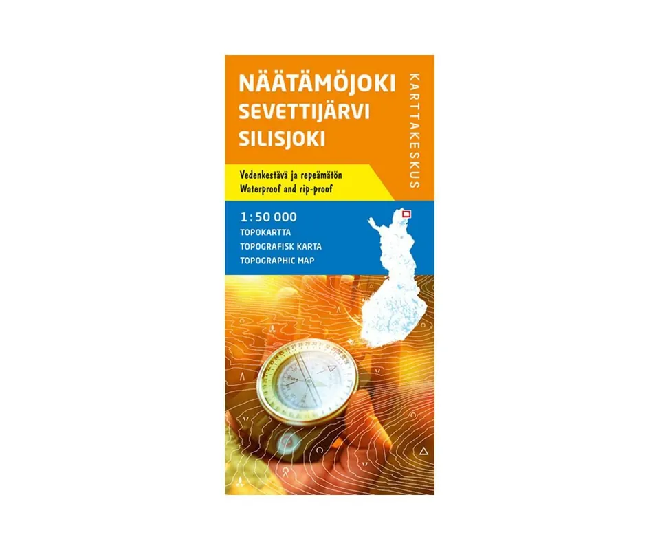 KARTTAKESKUS FINLAND WANDELKAART NÄÄTÄMÖJOKI SEVETTIJÄRVI SILISJOKI (9789522665522) Koop Vandaag