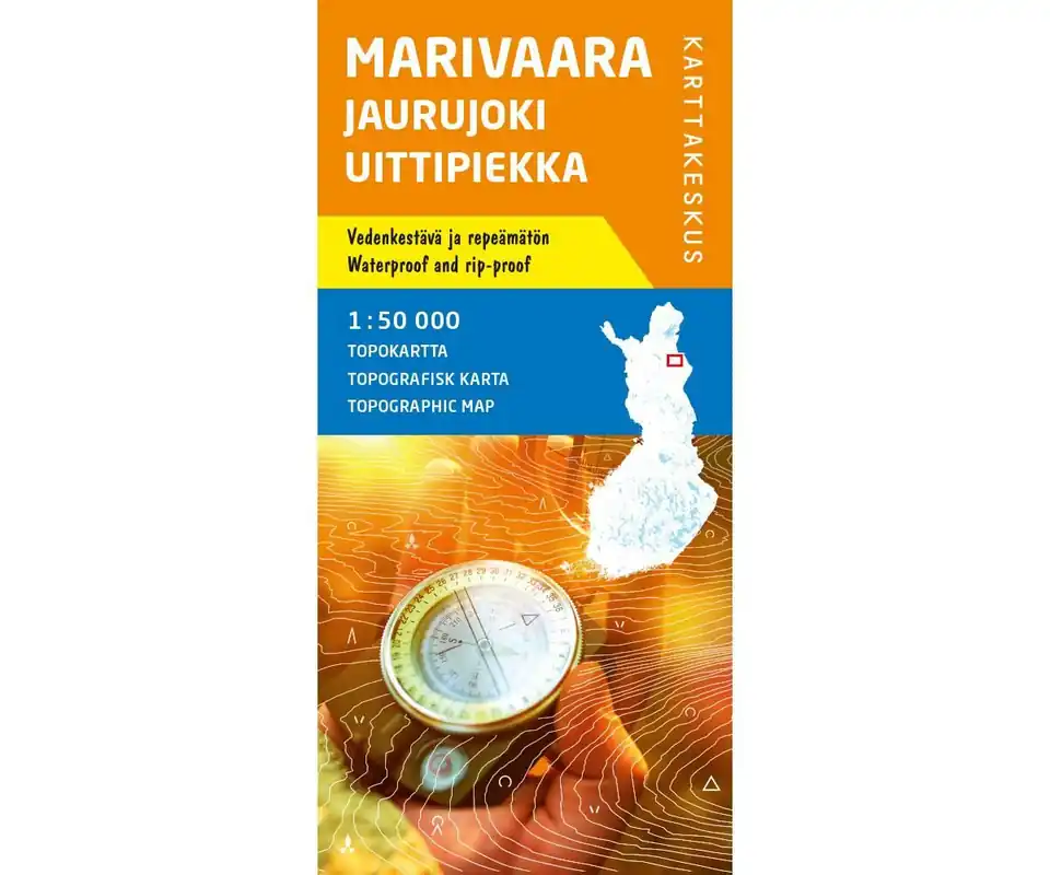 Korting KARTTAKESKUS FINLAND WANDELKAART MARIVAARA JAURUJOKI UITTIPIEKKE (9789522665195)