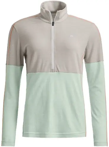 Ortovox 185 Rock‘N‘Wool Zip Neck W - White Tea - S Meest Verkocht