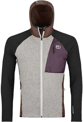 Laatste Versie Ortovox Fleece GP Classic Knit Hoody M - Dark Chestnut - L