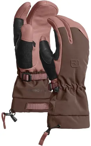Direct Beschikbaar Ortovox Merino Freeride 3 Finger Glove W - Dusk Rose - S