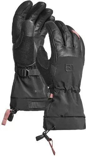 Ortovox Merino Freeride Glove W - Black Raven - S Betrouwbaar
