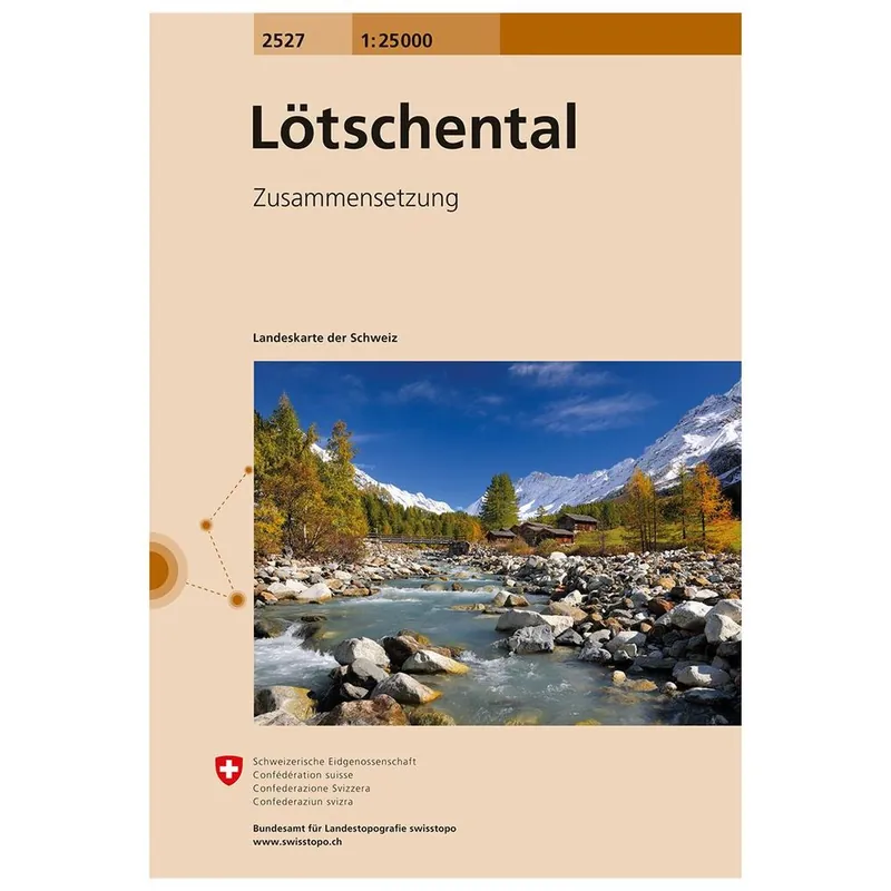 Speciale Aanbieding BUNDESAMT - SWISSTOPO TOPOGRAFISCHE KAART 2527 LÖTSCHENTAL (9783302025278)