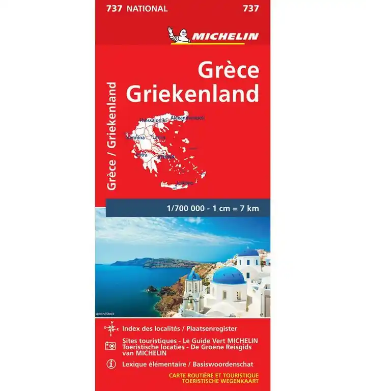 MICHELIN WEGENKAART 737 GRIEKENLAND (9782067172005) Express Levering