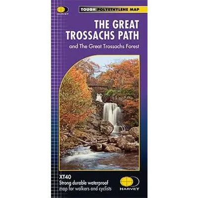 HARVEY MAPS WANDELKAART XT40 THE GREAT TROSSACHS PATH & FOREST (9781851375400) Finale Uitverkoop