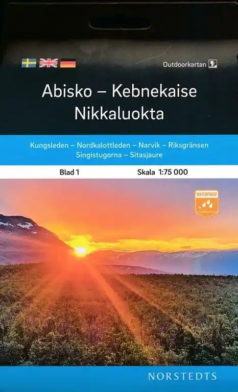 Lage Prijs NORSTEDTS ZWEDEN OUTDOORMAP 01 ABISKO - KEBNEKAISE - NIKKALUOKTA (9789113104980) MET KUNGSLEDEN