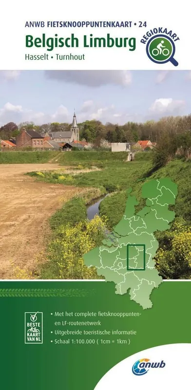 Finale Uitverkoop ANWB FIETSKNOOPPUNTENKAART 24 BELGISCH LIMBURG (9789018046972)