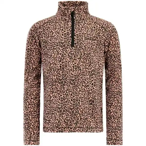Fleece truiPROTESTREMISSY JR 1/4 ZIP ACTIVE TOP TRUE BLACK Beperkt Aanbod