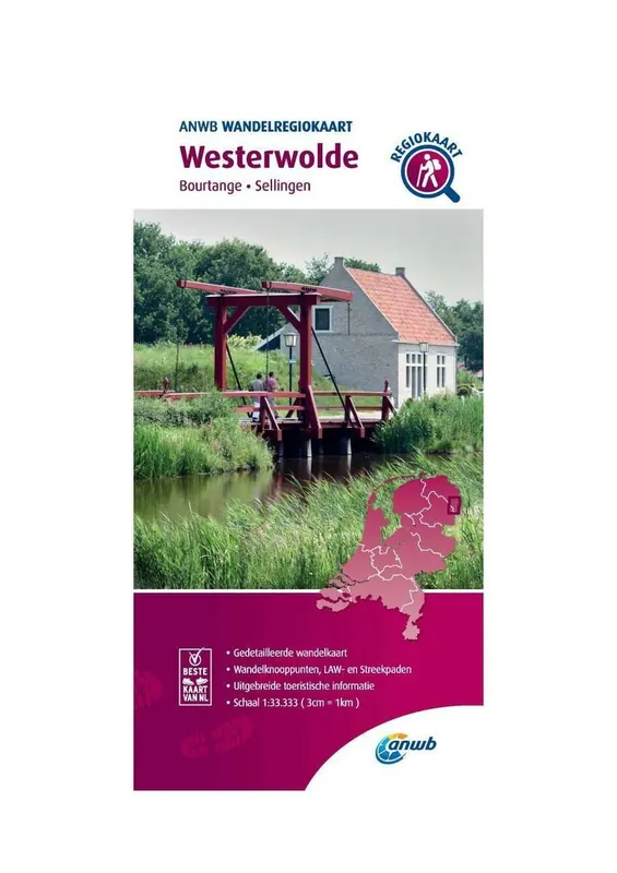Fabrieksprijs ANWB WANDELREGIOKAART WESTERWOLDE (9789018046354)