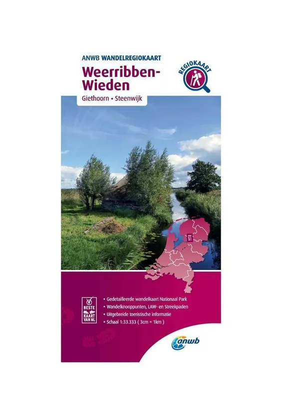 Meest Verkocht ANWB WANDELREGIOKAART NP WEERRIBBEN-WIEDEN (9789018046439)