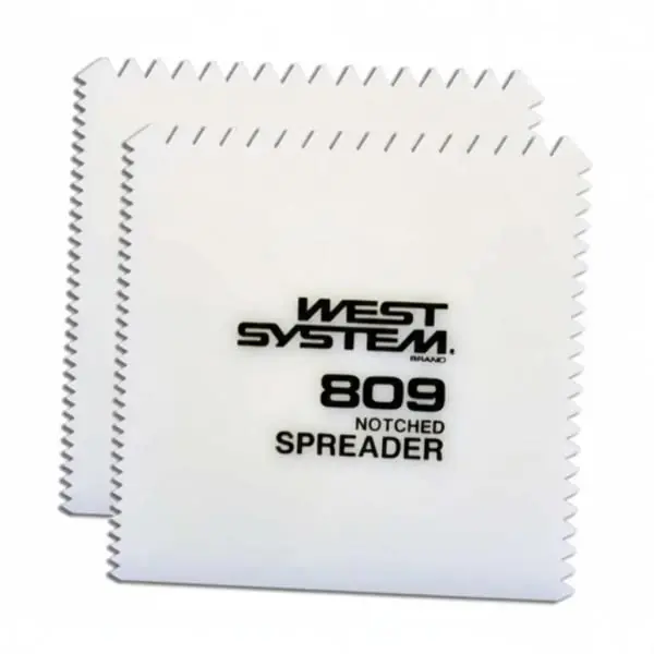 Betaalbaar West system Notched Spreaders 809-2 2 st uit het West system Epoxy, polyester & plamuur assortiment
