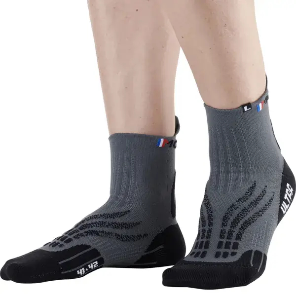 RunningsokkenMONNETTRAIL RUN ULTRA GREY BLACK GRIS NOIR Bestseller