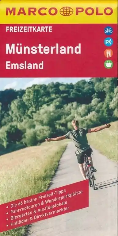 MARCO POLO WEGENKAART FZK 12 MÜNSTERLAND - EMSLAND (9783829743594) Finale Uitverkoop