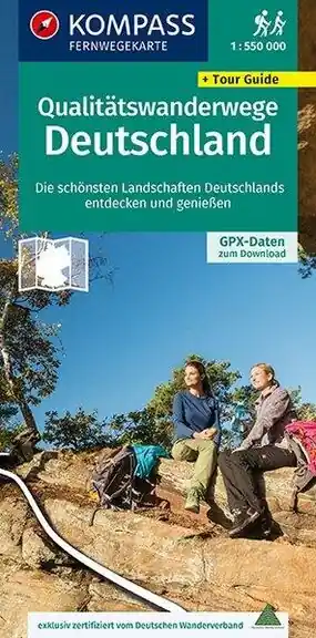 KOMPASS OVERZICHTSKAART 2561 MOOIE WANDELROUTES DUITSLAND (9783990448168) Veilige Betaling