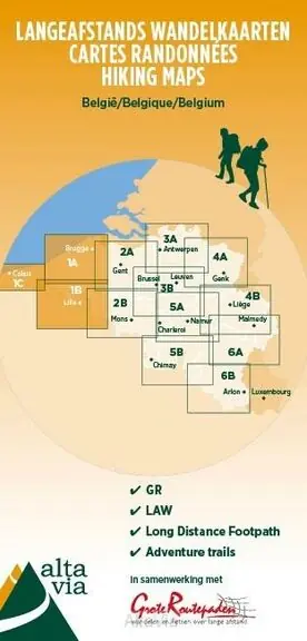 ALTA VIA WANDELKAART 1 GR WEST-VLAANDEREN & PAS DE CALAIS (9789082844344) Premium