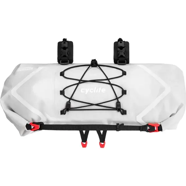 Seizoensaanbieding FietstasCYCLITEHANDLE BAR ROLL BAG LIGHT GREY
