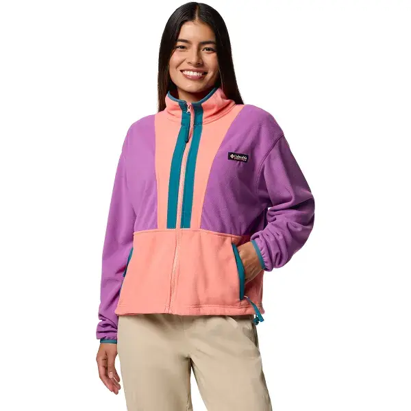 FleeceCOLUMBIABACKBOWL II FULL ZIP FLEECE W RAZZLE/ALPENGLOW Koop Vandaag
