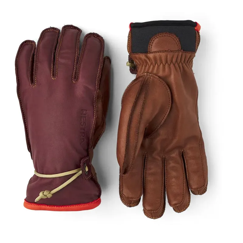 Hestra Wakayama - 5 finger Bordeaux / Brown Must-Have